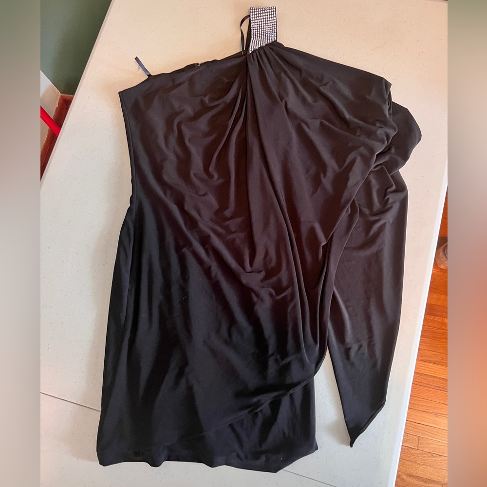 Le Château Asymmetrical Black Dress